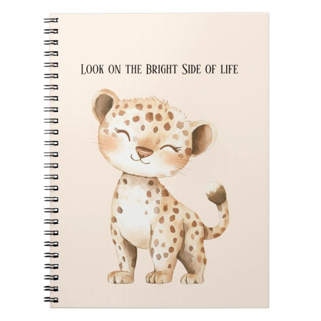 Carnet Guépard Bright Side of Life (Devant)