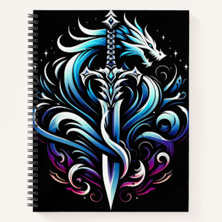 Carnet Guerrier de fantaisie Épée de dragon mystique Flam