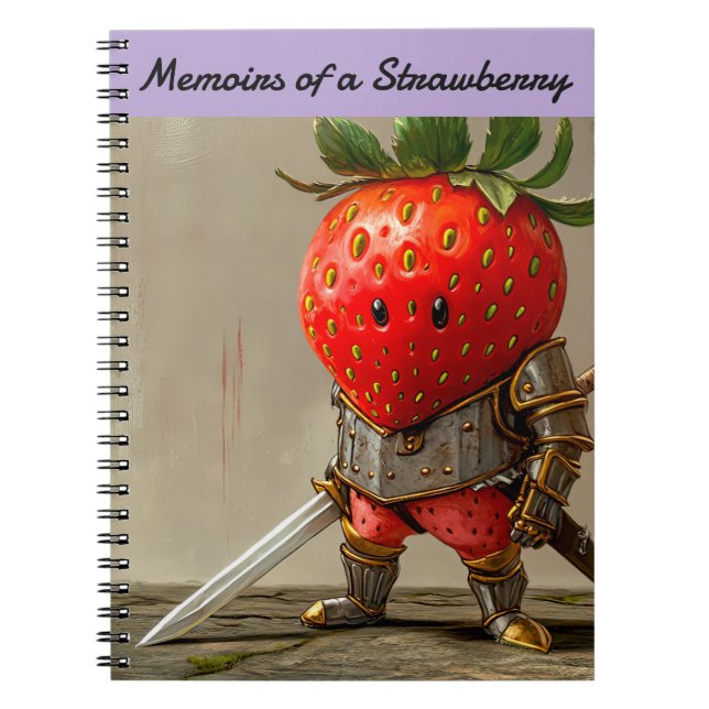 Carnet Guerrier de fraises (Devant)