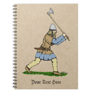 Carnet Guerrier viking brandissant une grande boîte