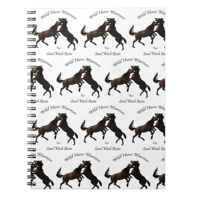 Carnet Guerriers de cheval sauvage pour le lavabo de (Devant)