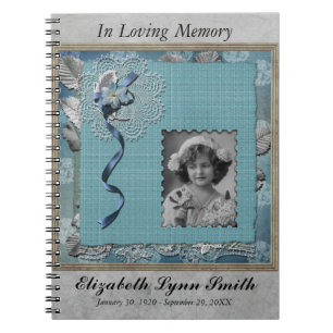 Carnet Guestbook de photo personnalisé par mémorial