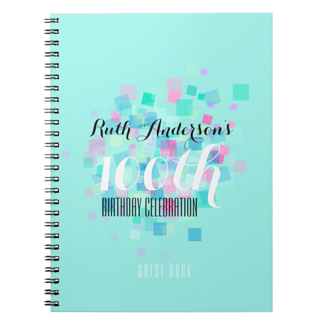 Carnet GuestBook en bon état de fête d'anniversaire de (Devant)