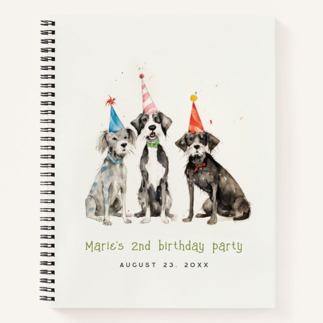 Carnet Guide d'Anniversaire de la fête d'anniversaire de  (Devant)