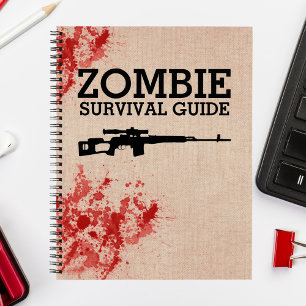 Carnet Guide de Survie de Zombie Drôle