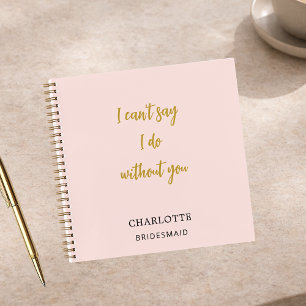 Carnet Guillemet rose pâle
