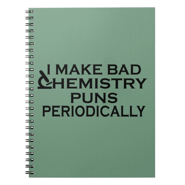Carnet Guillemets de chimie amusants pour chimiste (Devant)
