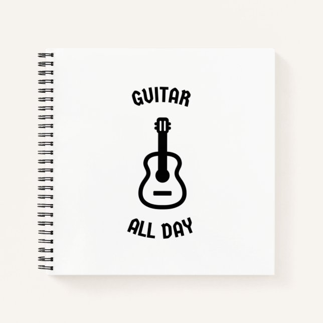Carnet Guitare toute la journée (Devant)