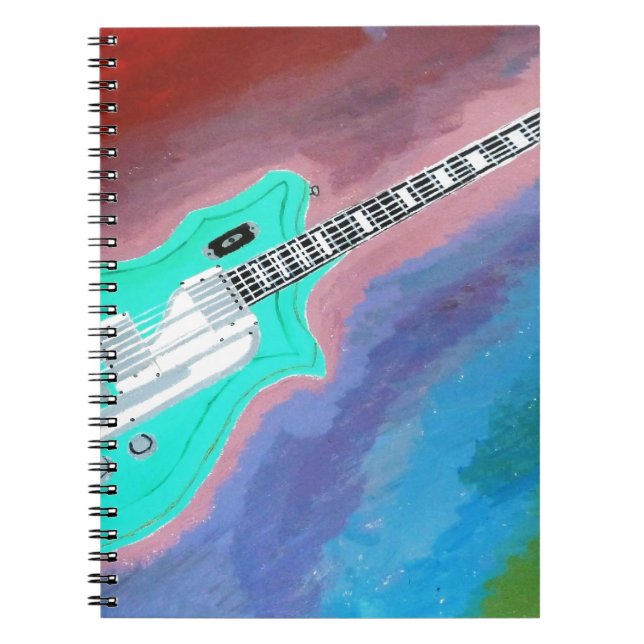 Carnet Guitare verte (Devant)