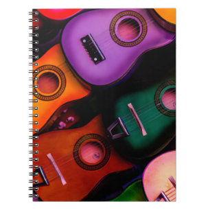 Carnet Guitares colorées
