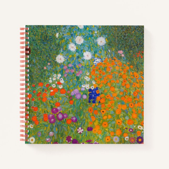 Carnet Gustav Klimt - Jardin des fleurs (Devant)