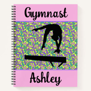 Carnet Gymnastique Beam Girl Super Retro Personnalisé