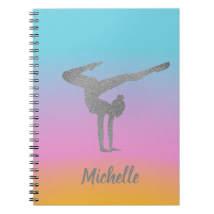 Carnet Gymnastique Parties scintillant colorée