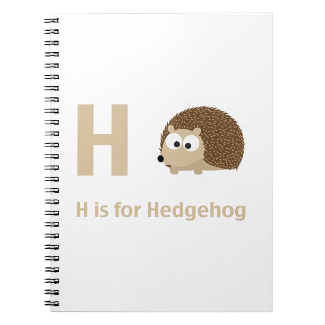 Carnet H est pour le hérisson (Devant)