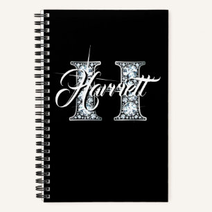 Carnet H Faux Diamond Monogramme