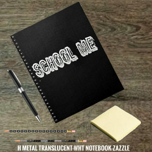 Carnet H. Métal Translucide-Wht