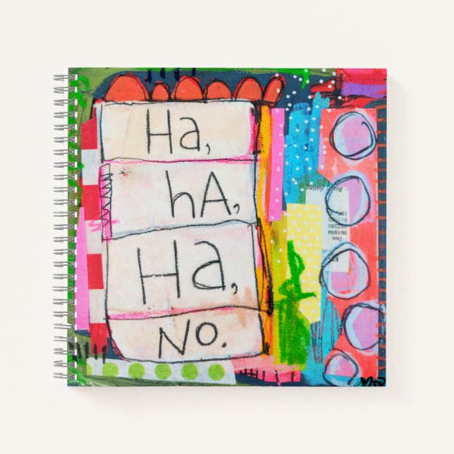 Carnet Ha Ha Ha No Carré Notebook (Devant)