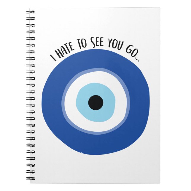 Carnet Haine De Te Voir Aller Sur Le Bloc-Notes (Devant)