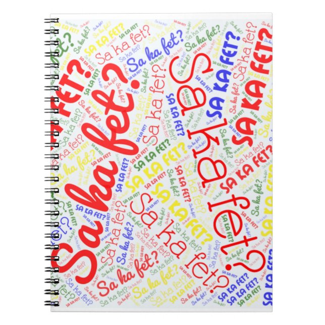 Carnet Haïti Sa Ka Fet (Devant)