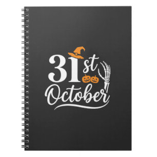 Carnet Halloween 31 octobre Citrouille Sorcière Chapeau D