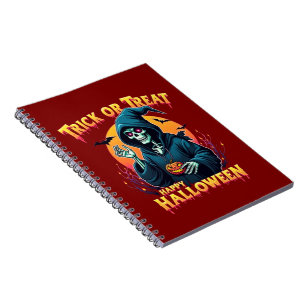 Carnet Halloween Ambiance Squelettique : Friandise ou Sor
