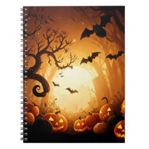 Carnet Halloween/chauve-souris/Citrouille/automne