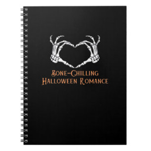 Carnet Halloween Coeur hanté Skeletal Bone Chilling Cla