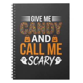 Carnet Halloween Donnez-moi des bonbons et appelez-moi ef