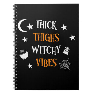 Carnet Halloween Épais cuisses Vibes sorcières Anniversai