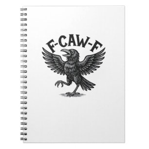 Carnet Halloween F-Caw-F Oiseau Corbeau Femmes Hommes Min