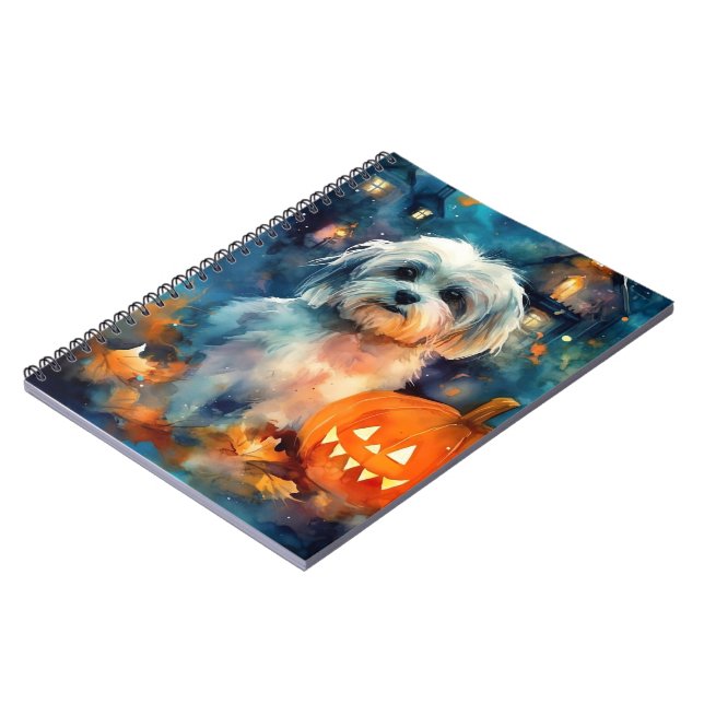 Carnet Halloween Havanais avec la peur Citrouille (Côté gauche)