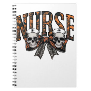 Carnet Halloween Infirmière Scary Coquette Bow Classic T-