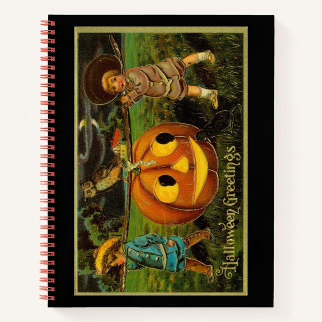 Carnet Halloween Jack-o-Lantern nuit de récolte par les e (Devant)