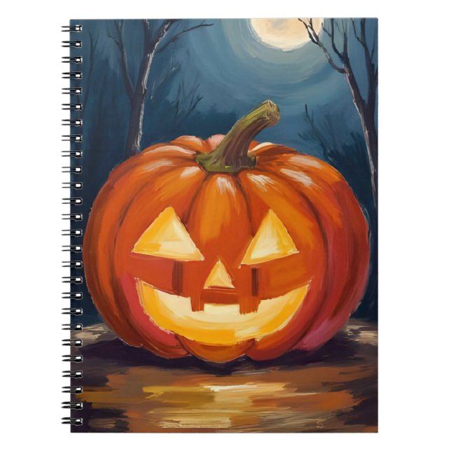 Carnet Halloween Jack-O-Lantern Pumpkin (Devant)