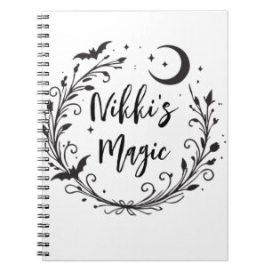 Carnet Halloween magique en Hérbe magique Wiccan Witchy