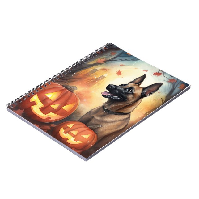 Carnet Halloween Malinoi Belge Avec Peur Citrouille (Côté gauche)