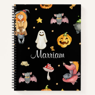 Carnet Halloween personnalisé mignon