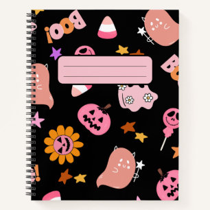 Carnet Halloween rose