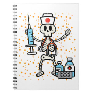 Carnet Halloween Soins infirmiers orthopédiques Squelette