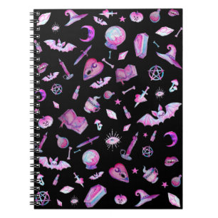 Carnet Halloween : Witchy Goth Motif