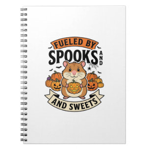 Carnet Hamster d'Halloween alimenté par les fantômes Drôl
