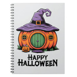 Carnet Happy Halloween Citrouille Cottage & Witch Casquet