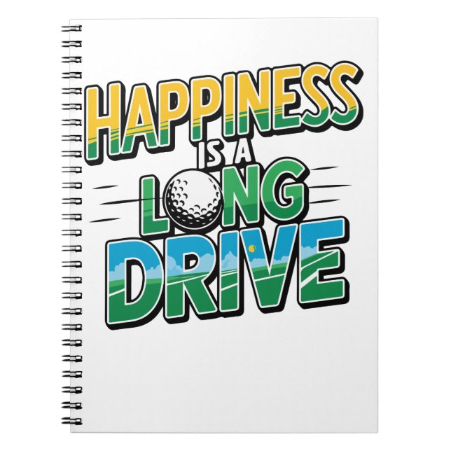 Carnet Happy is a Long Drive, Golf (Devant)