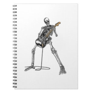 Carnet Happy Skeleton Guitar Guy Éffrayant Halloween