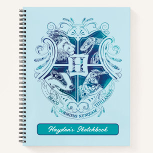 Carnet Harry Potter   Aguamenti Dessin du blason d'HOGWAR