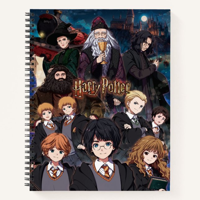 Carnet HARRY POTTER™ Anime Ensemble Scene (Devant)