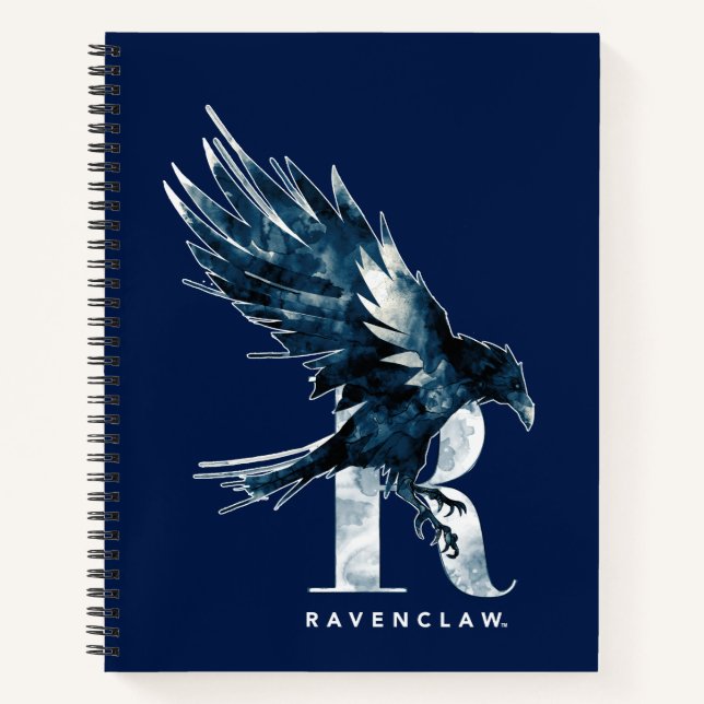 Carnet Harry Potter | Aquarelle RAVENCLAW™ Raven (Devant)