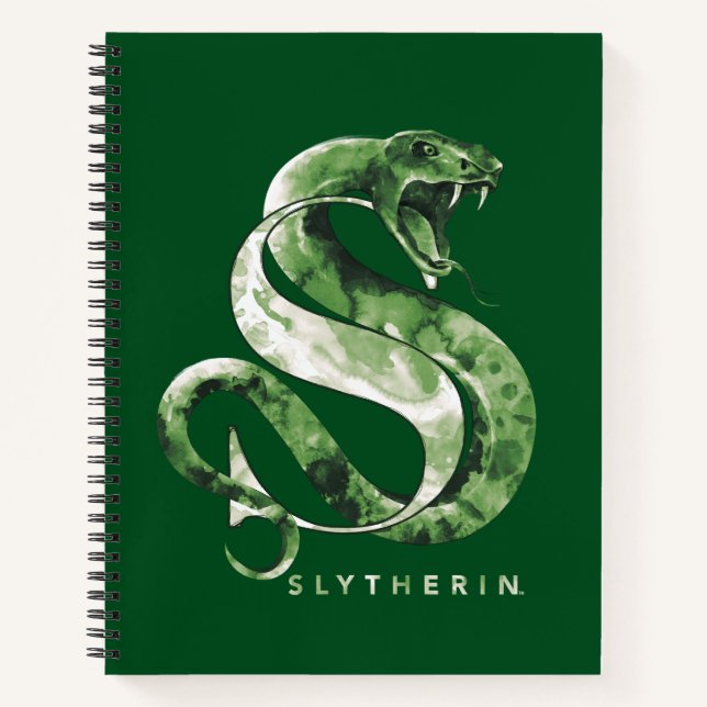 Carnet Harry Potter | Aquarelle SLYTHERIN™ (Devant)