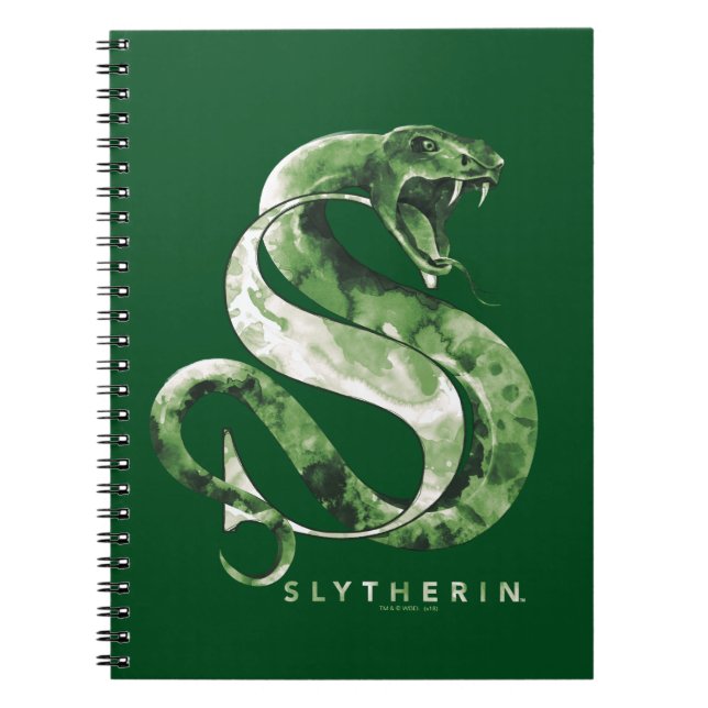 Carnet Harry Potter | Aquarelle SLYTHERIN™ (Devant)