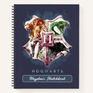 Carnet Harry Potter   Blason d'HOGWARTS™ Aquarelle